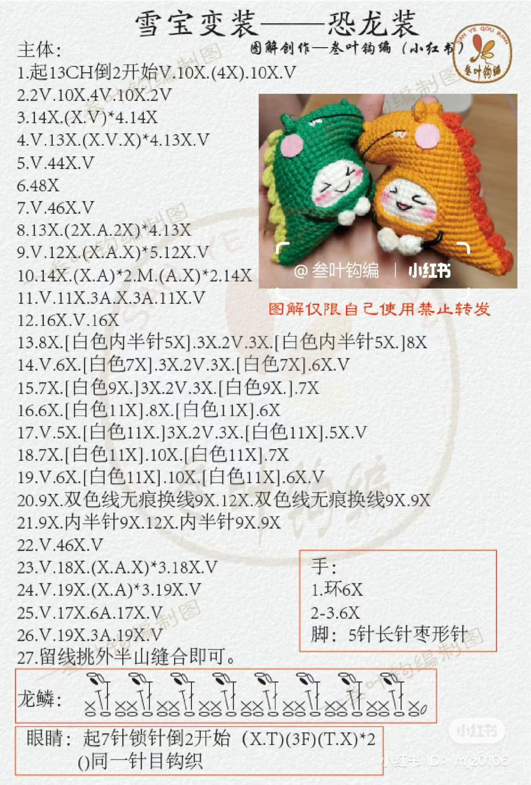 HƯỚNG DẪN MÓC LEN BÚP BÊ THỎ CÀ RỐT, GẤU DÂU VÀ ẾCH XANH - CHART AMIGURUMI CHI TIẾT