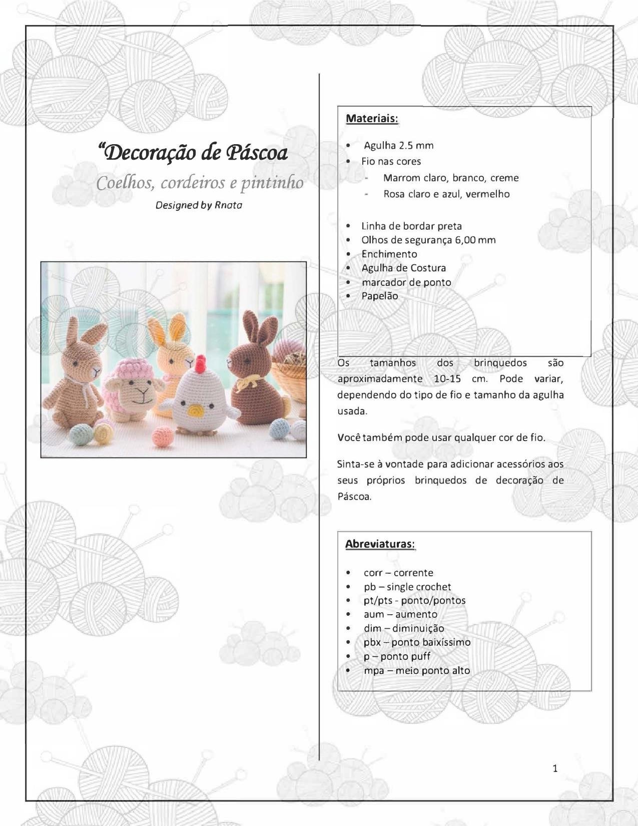 HƯỚNG DẪN MÓC LEN BÚP BÊ THỎ, CỪU VÀ GÀ CON TRẮNG CHO LỄ PHỤC SINH