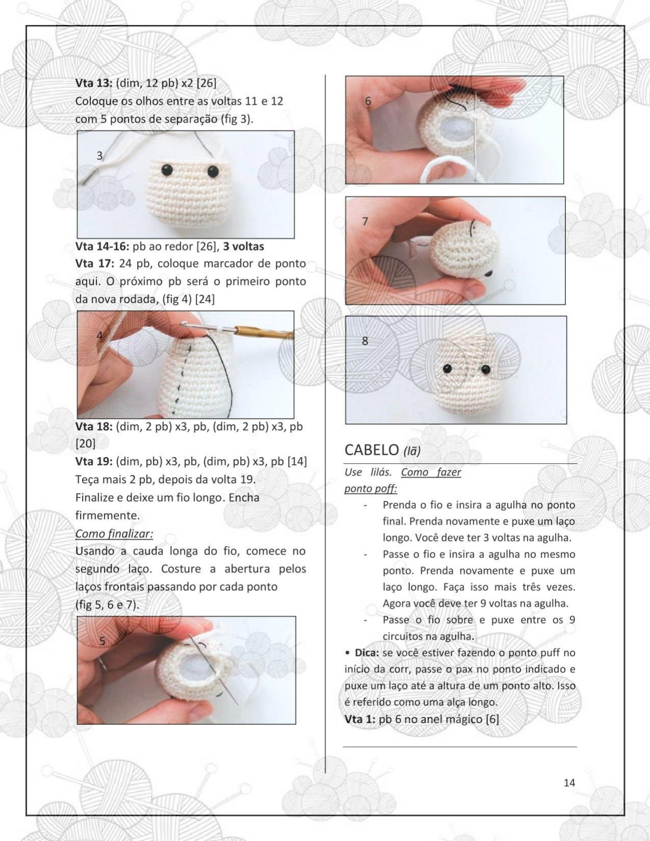 HƯỚNG DẪN MÓC LEN BÚP BÊ THỎ, CỪU VÀ GÀ CON TRẮNG CHO LỄ PHỤC SINH