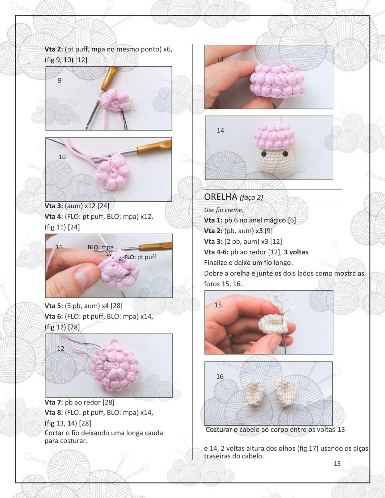 HƯỚNG DẪN MÓC LEN BÚP BÊ THỎ, CỪU VÀ GÀ CON TRẮNG CHO LỄ PHỤC SINH