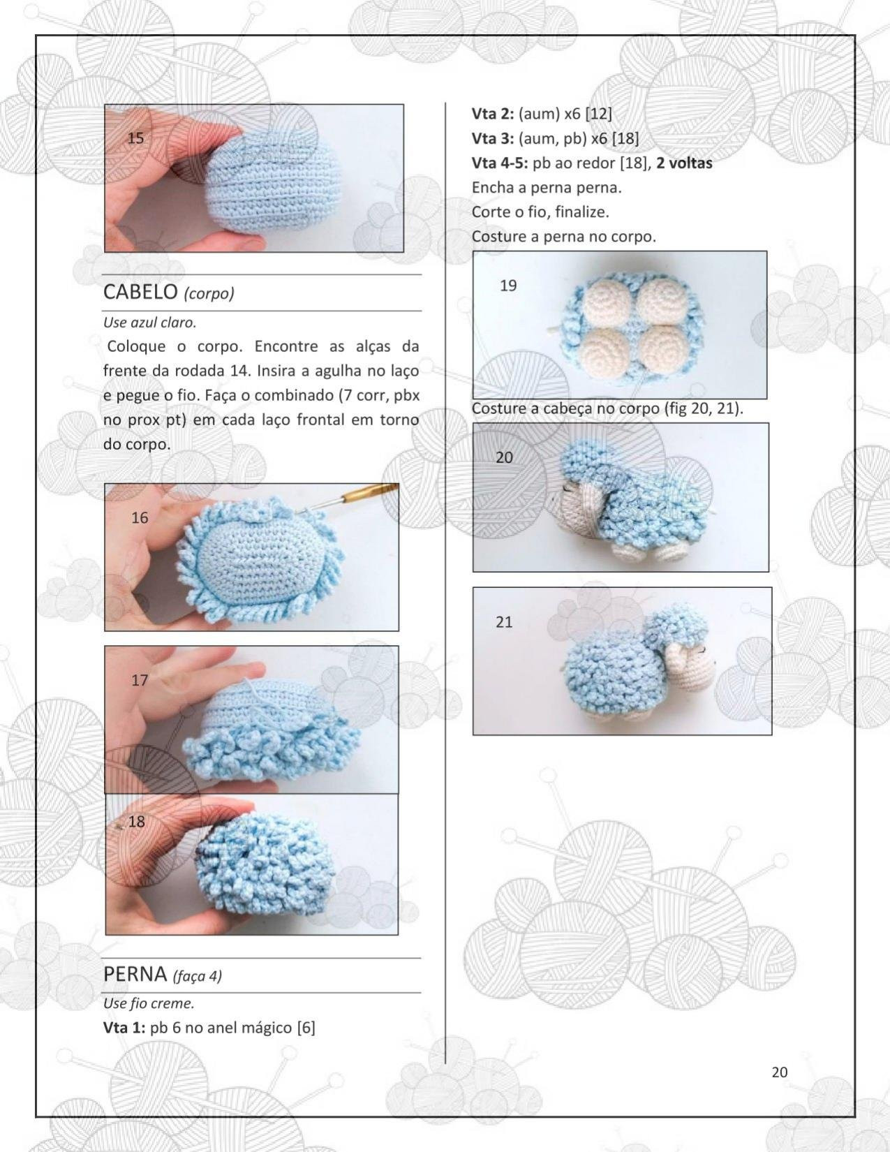 HƯỚNG DẪN MÓC LEN BÚP BÊ THỎ, CỪU VÀ GÀ CON TRẮNG CHO LỄ PHỤC SINH