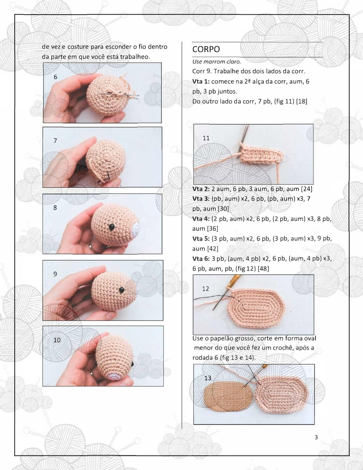 HƯỚNG DẪN MÓC LEN BÚP BÊ THỎ, CỪU VÀ GÀ CON TRẮNG CHO LỄ PHỤC SINH