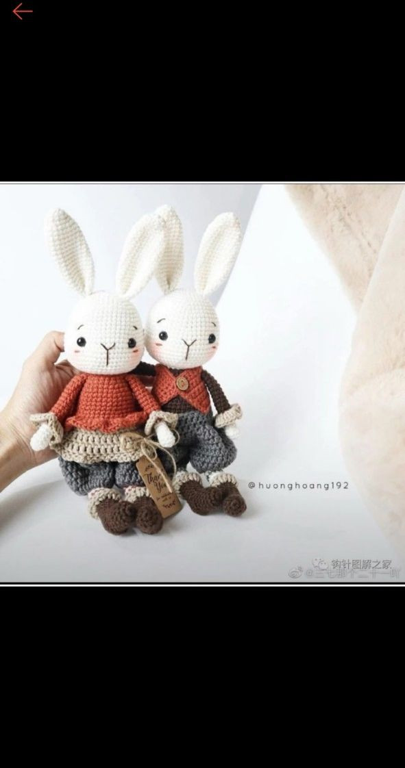 Hướng dẫn móc len búp bê thỏ Jinny