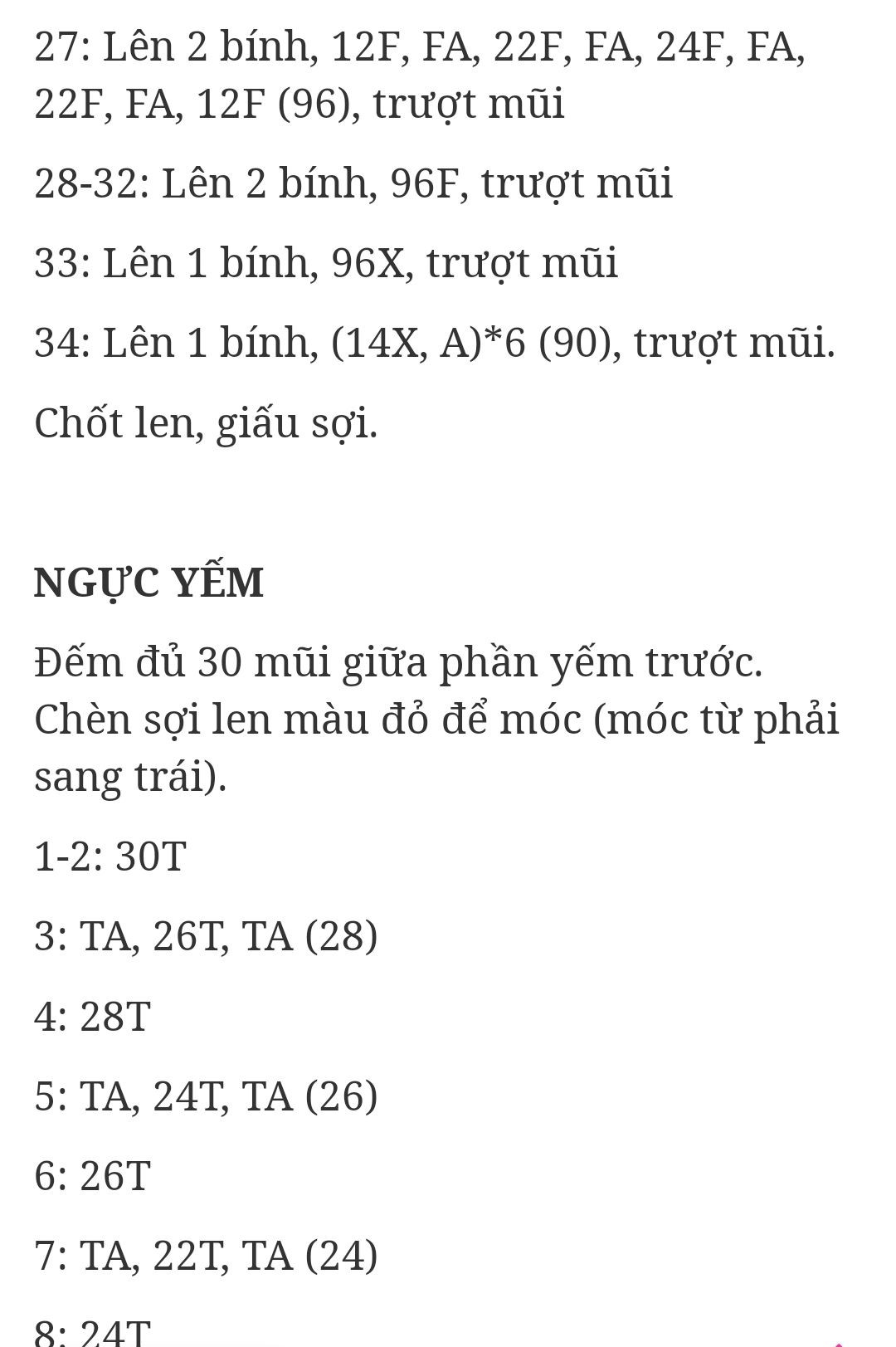 Hướng dẫn móc len búp bê thỏ mặc quần yếm đỏ
