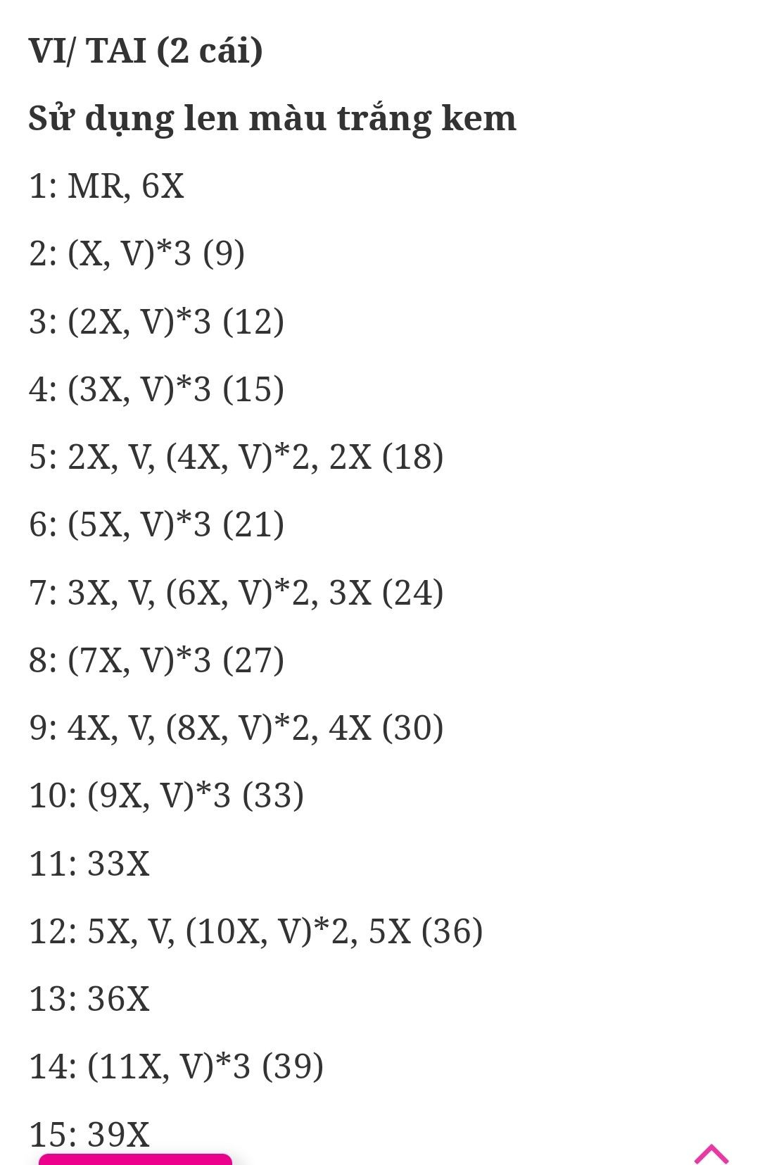 Hướng dẫn móc len búp bê thỏ mặc quần yếm đỏ