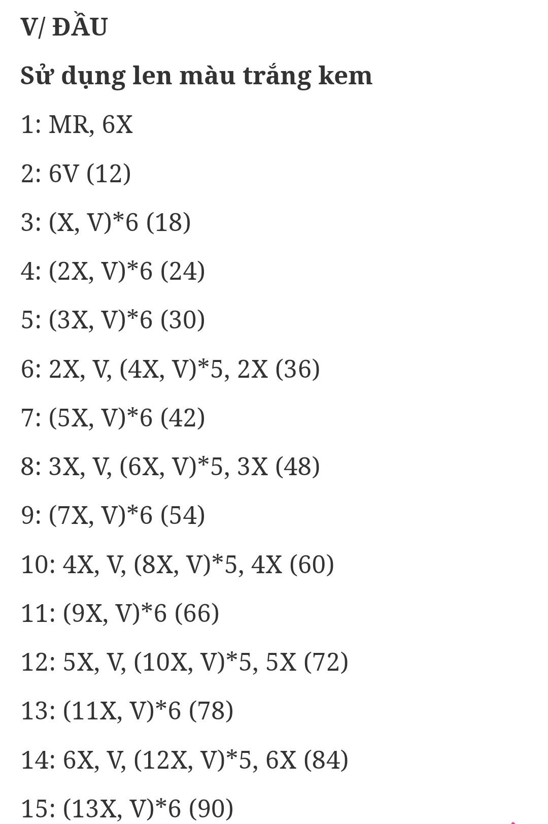 Hướng dẫn móc len búp bê thỏ mặc quần yếm đỏ
