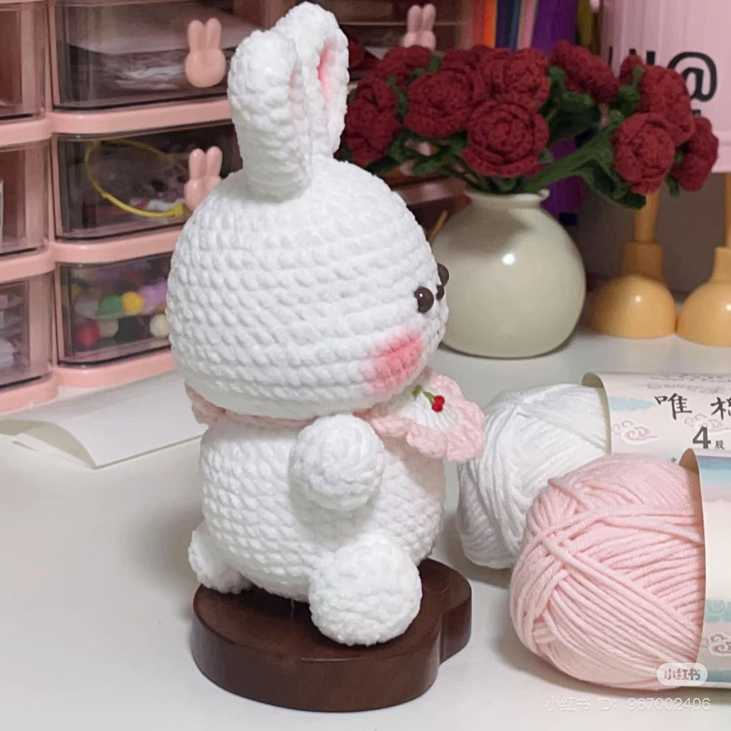 Hướng dẫn móc len búp bê thỏ trắng dễ thương