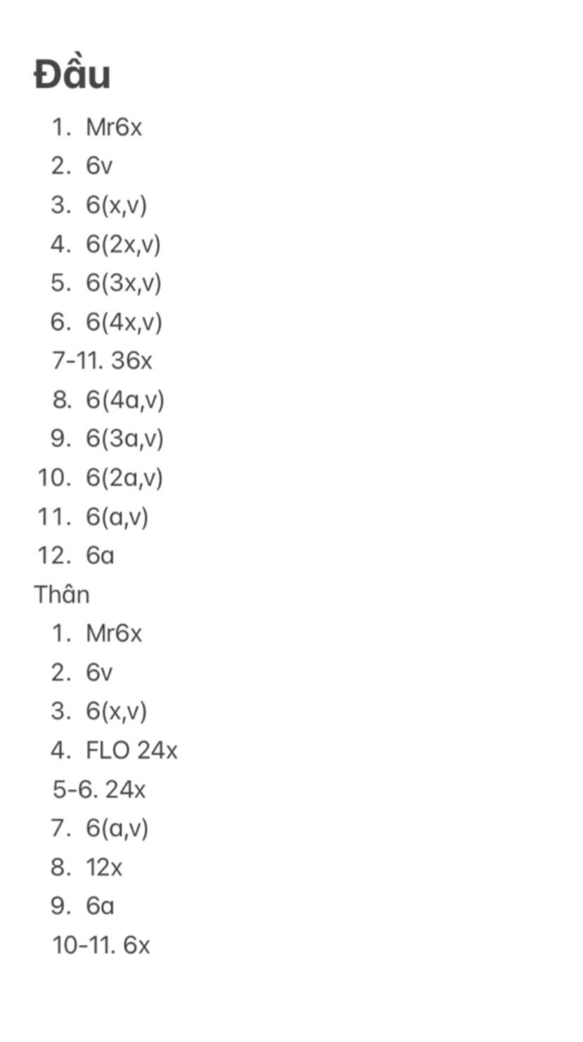 Hướng dẫn móc len búp bê tóc trắng quần áo đen và quần trắng