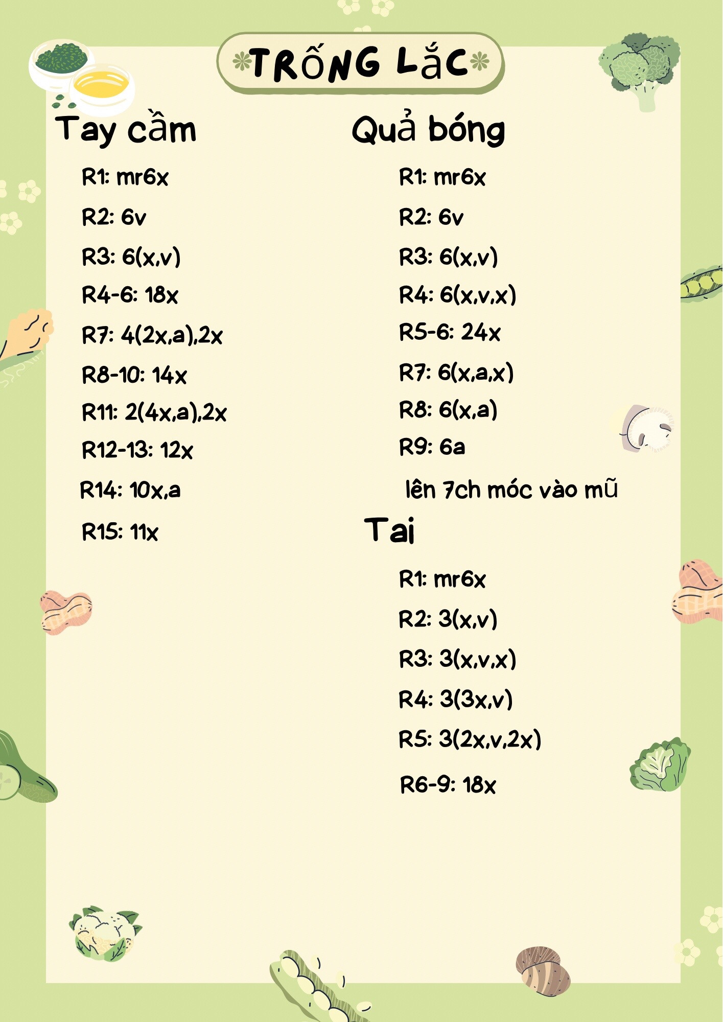 Hướng dẫn móc len búp bê Trống Lắc dễ thương