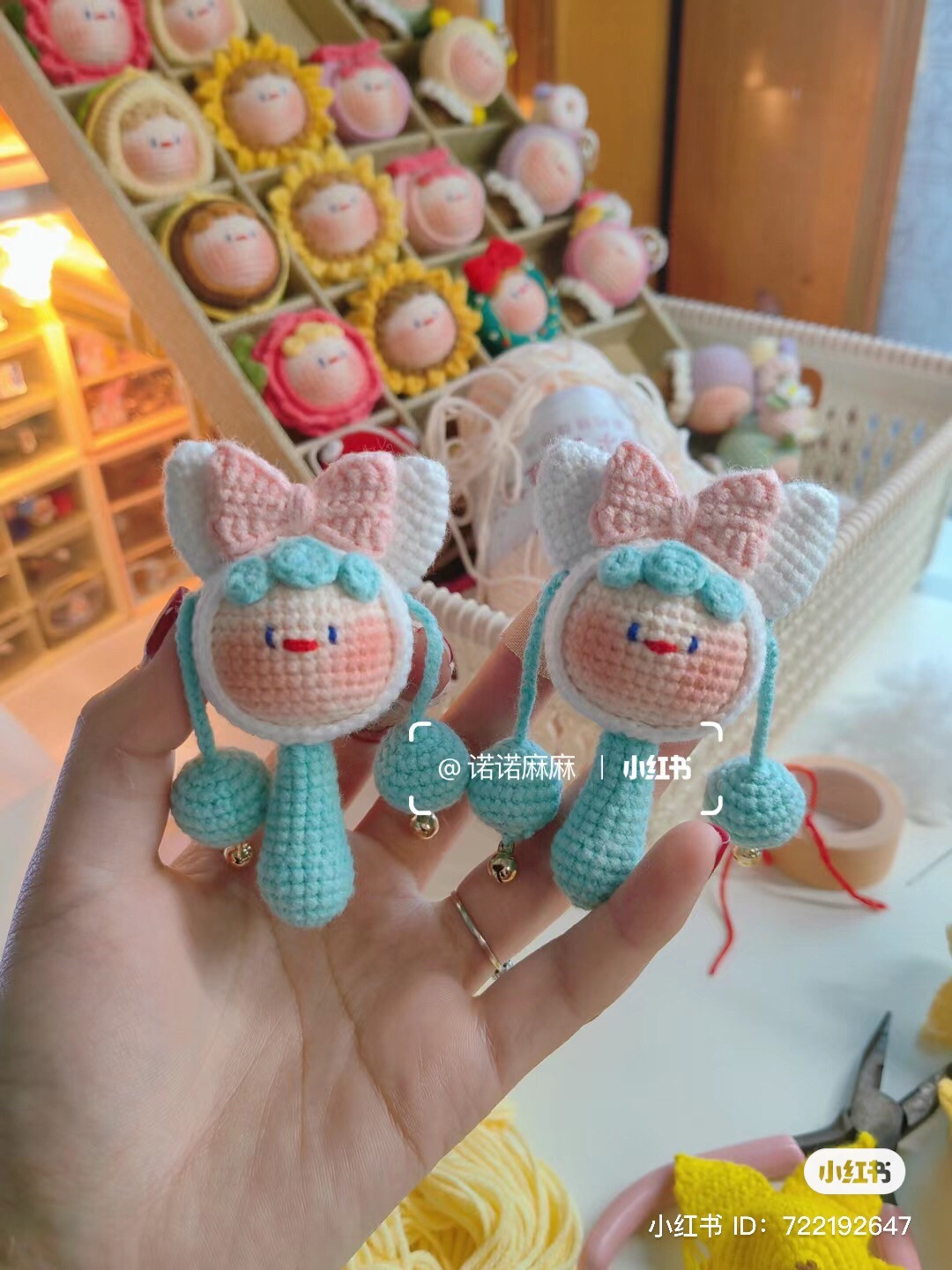 Hướng dẫn móc len búp bê Trống Lắc dễ thương