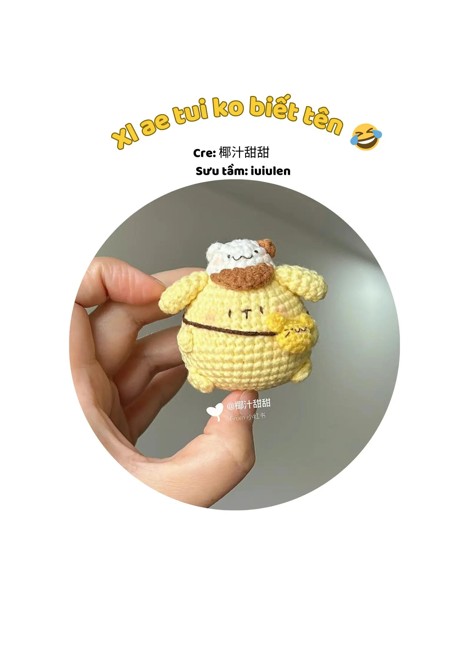 Hướng dẫn móc len búp bê vàng mũ mèo dễ thương