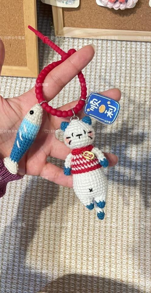 Hướng dẫn móc len Cá Mini - Chart chi tiết từng hàng