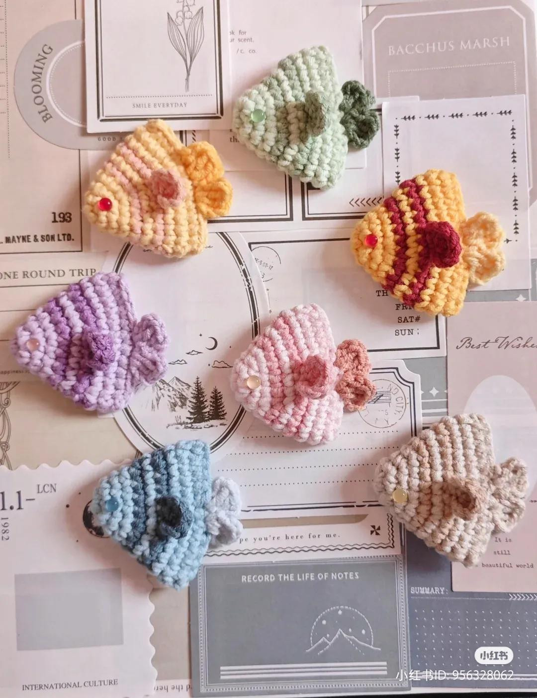 Hướng dẫn móc len cá nhiệt đới mini nhiều màu sắc dễ thương