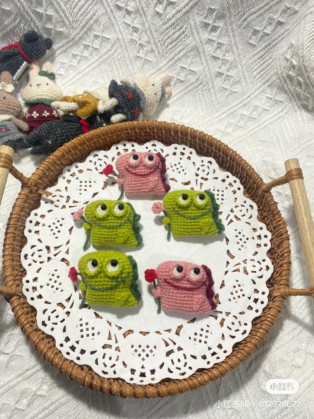 Hướng dẫn móc len cá sấu dễ thương màu xanh và hồng