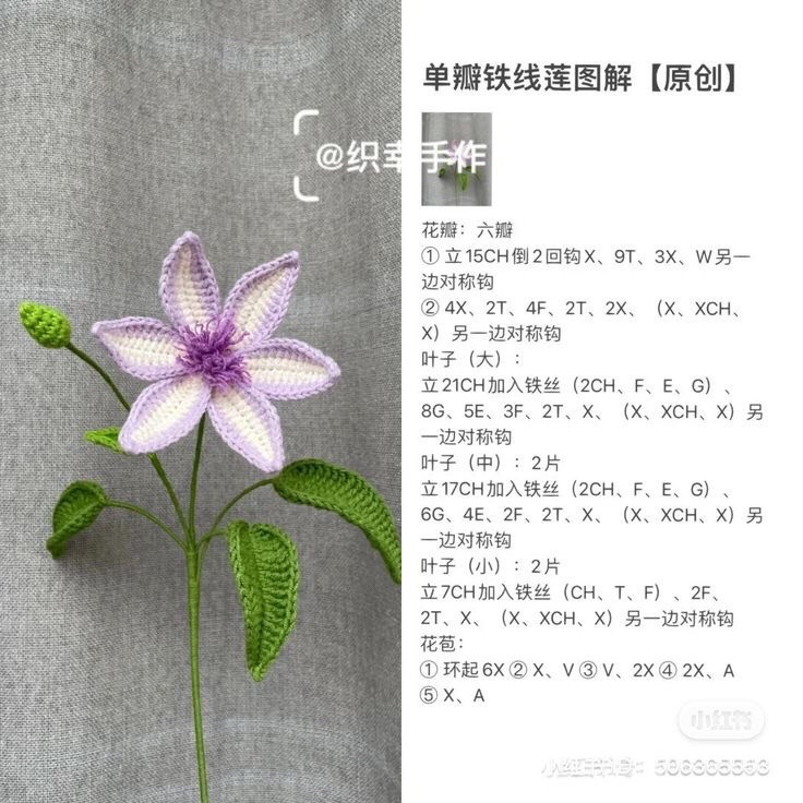 Hướng dẫn móc len các loại hoa: Bông, Hoa Hồng, Hải Đường