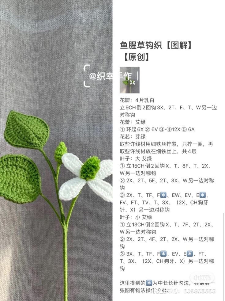 Hướng dẫn móc len các loại hoa: Bông, Hoa Hồng, Hải Đường