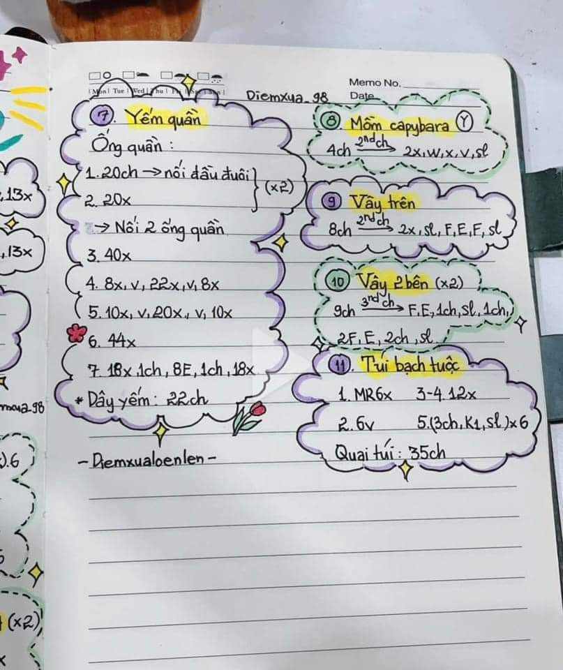 Hướng dẫn móc len Capybara dễ thương