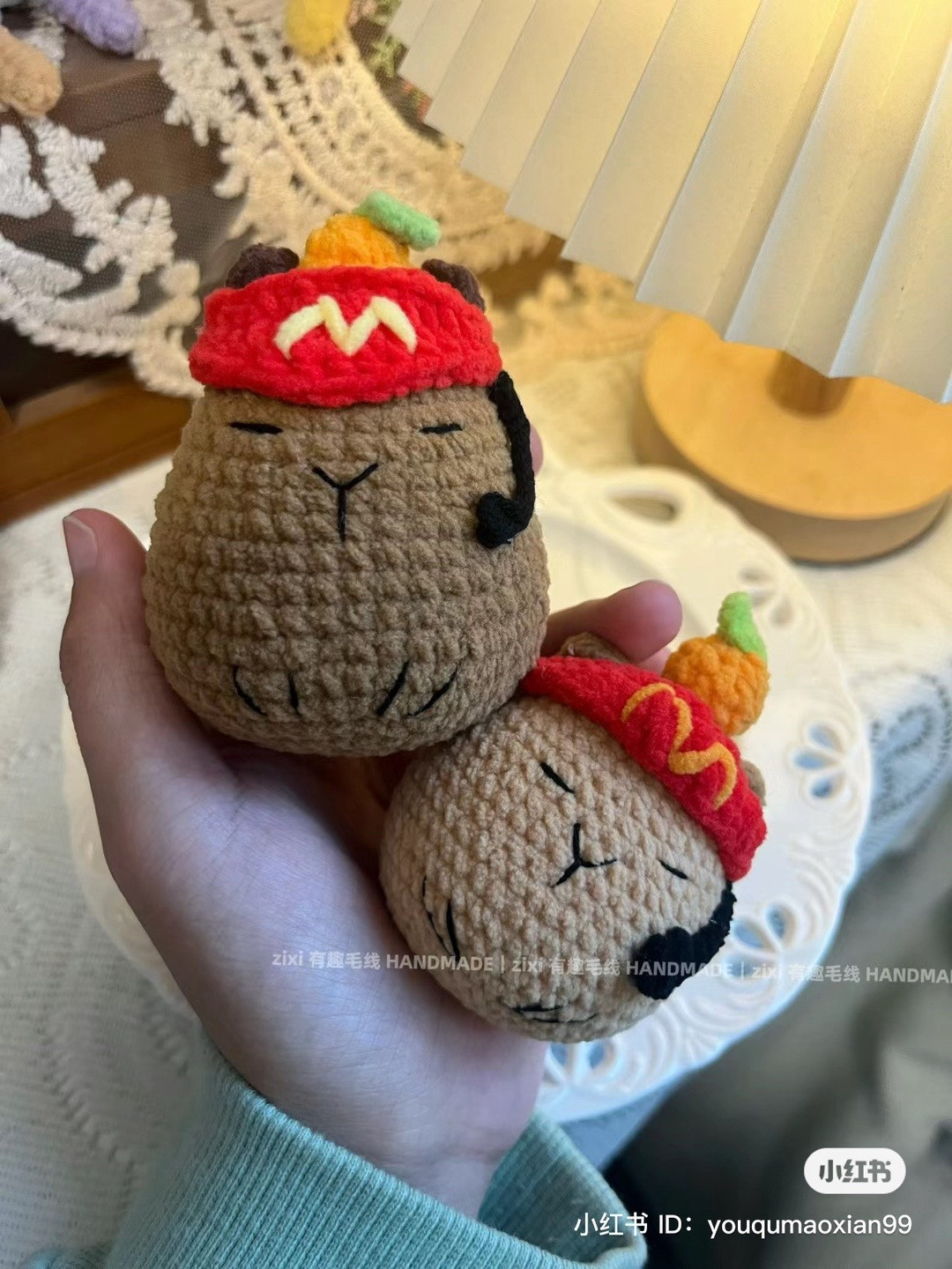 Hướng dẫn móc len Capybara McDonald's dễ thương