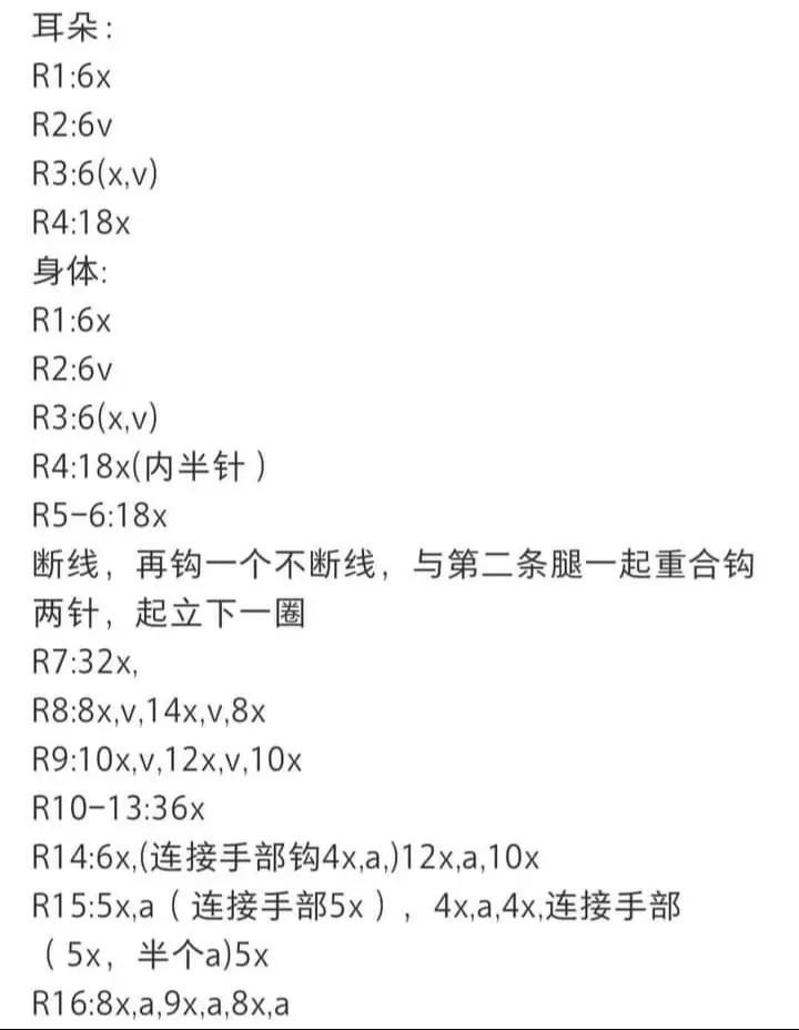 Hướng dẫn móc len chi tiết: Búp bê thỏ, Gấu Pooh và Gà Trứng với bảng chỉ dẫn từng bước