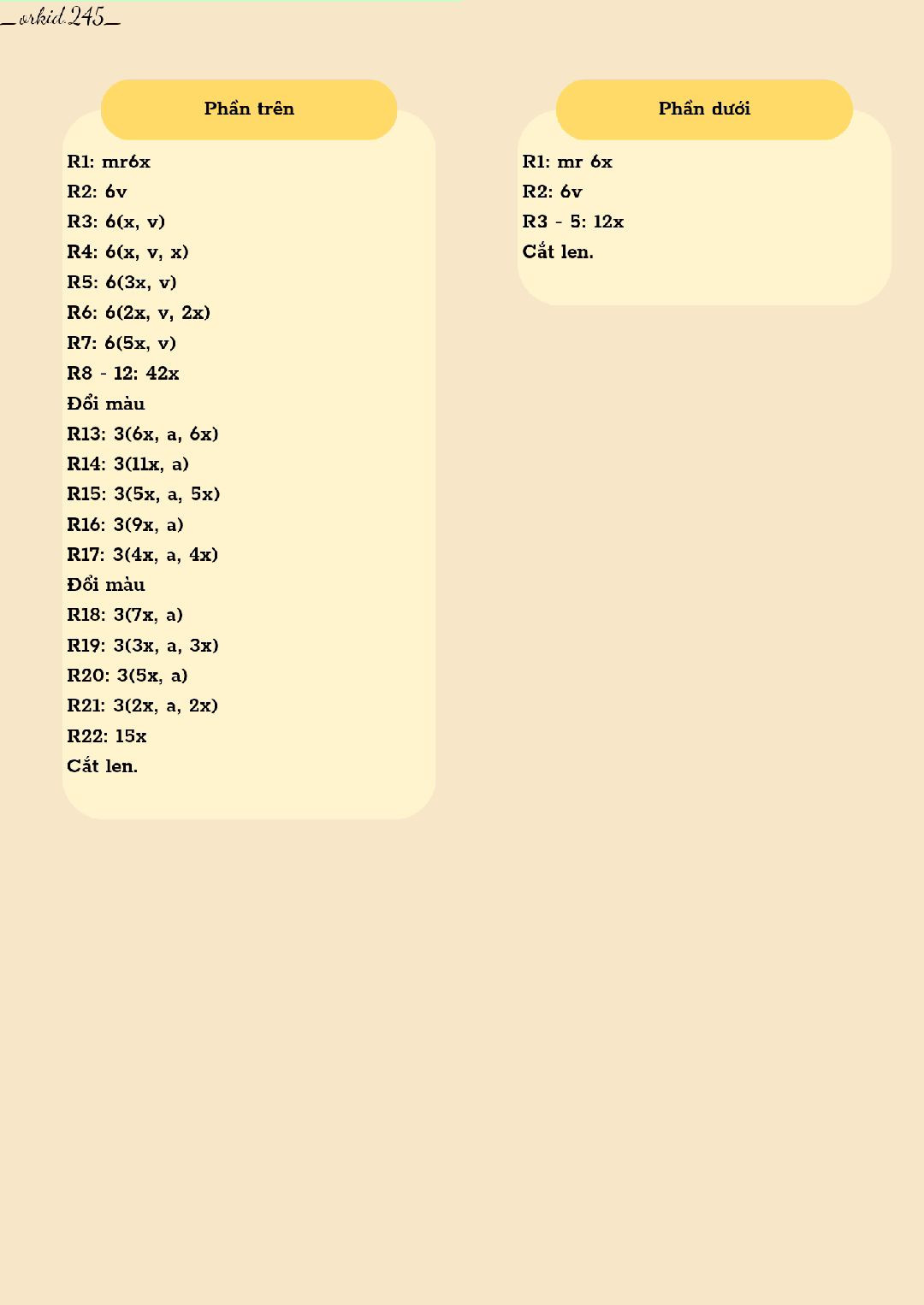 Hướng dẫn móc len chìa khóa hình khinh khí cầu pastel