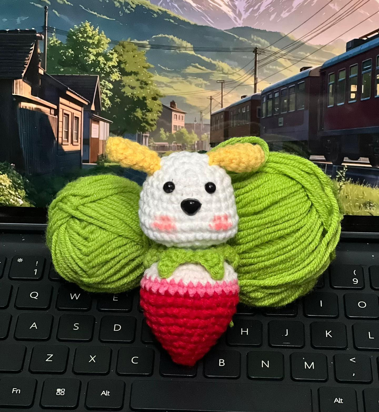 Hướng dẫn móc len Chihuahua dâu tây dễ thương