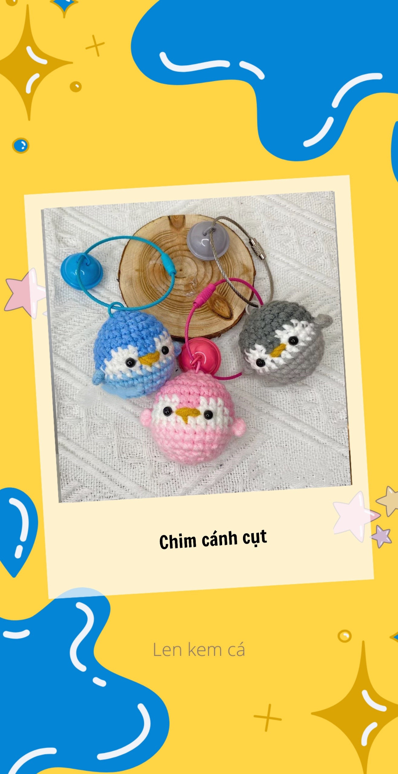 Hướng dẫn móc len chim cánh cụt dễ thương