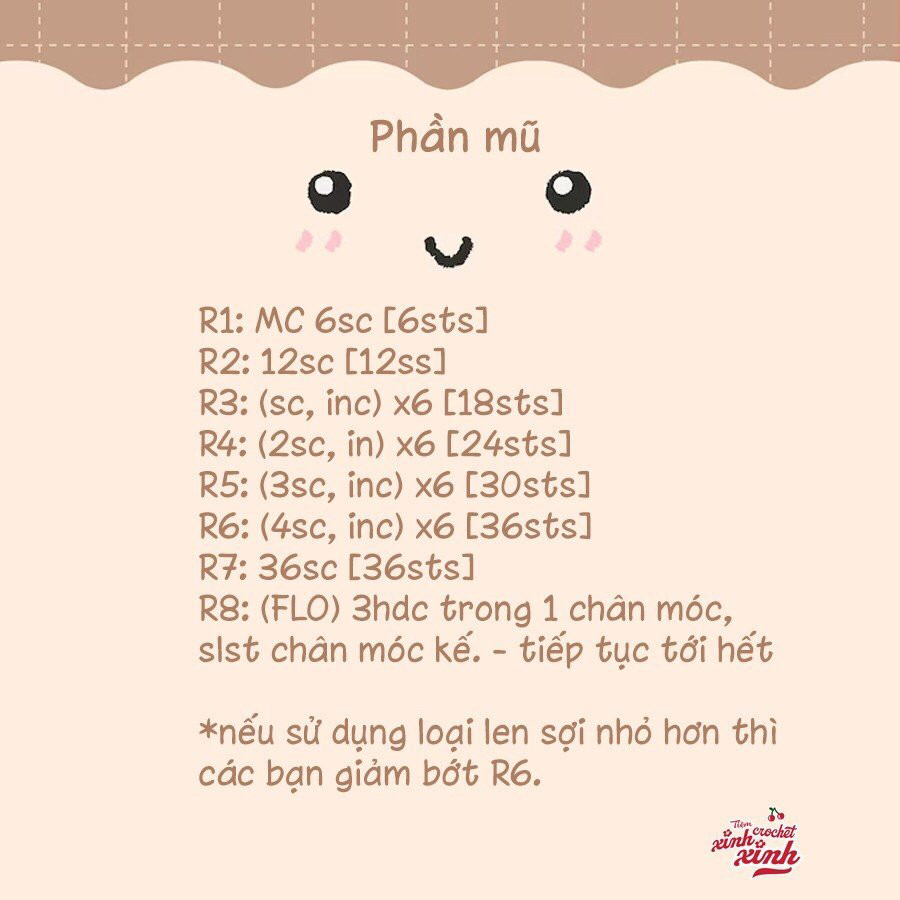 Hướng dẫn móc len chim Zịt dễ thương đội mũ xanh