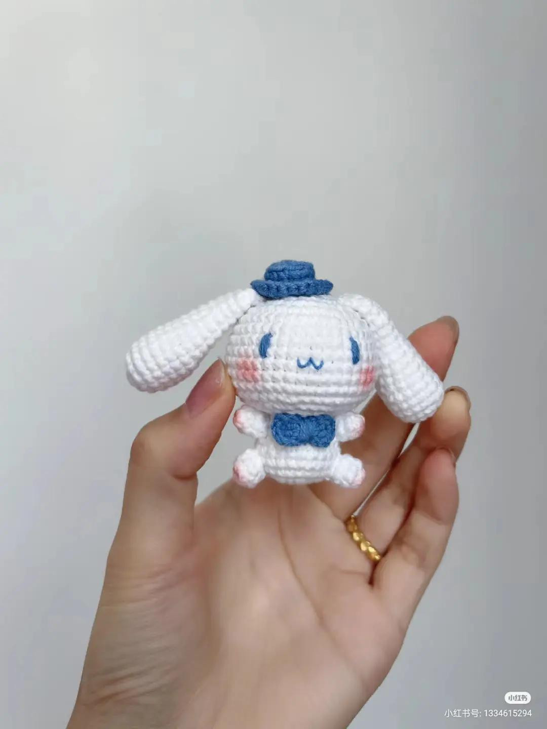 Hướng dẫn móc len Chó Que (Cinnamoroll) - Bản dịch chart Su Tiem Len No Xiu