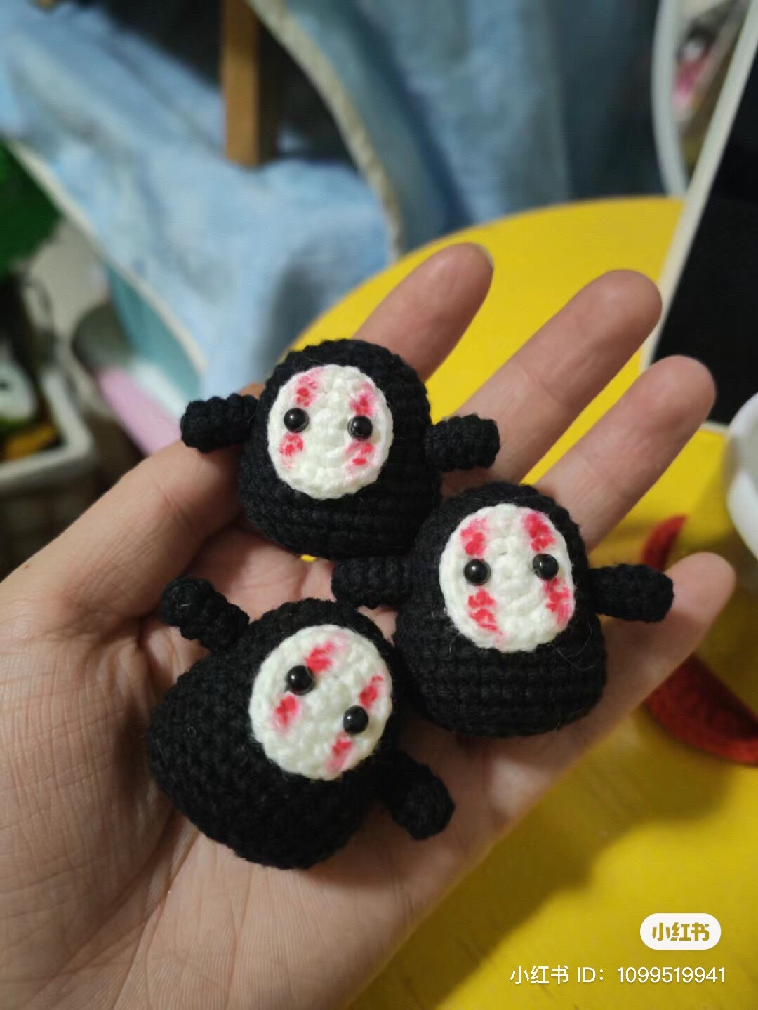 Hướng dẫn móc len chú ma vô diện No Face đen trắng dễ thương