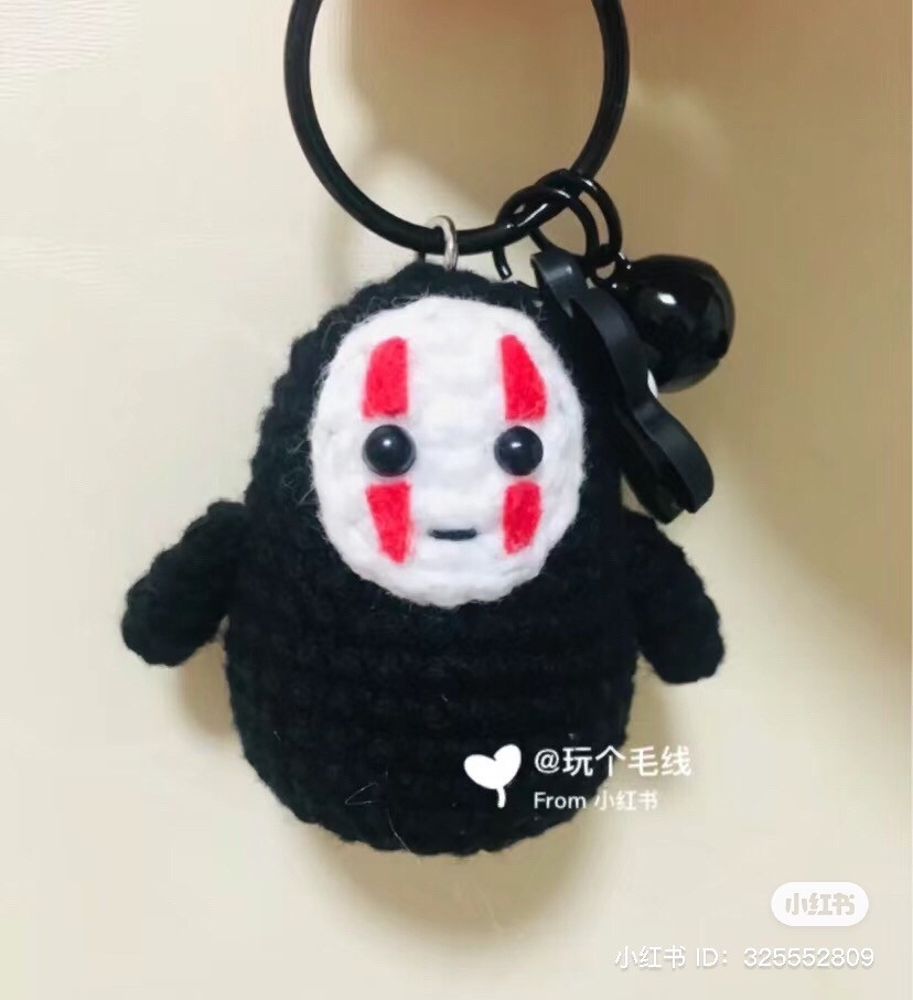 Hướng dẫn móc len chú ma vô diện No Face đen trắng dễ thương