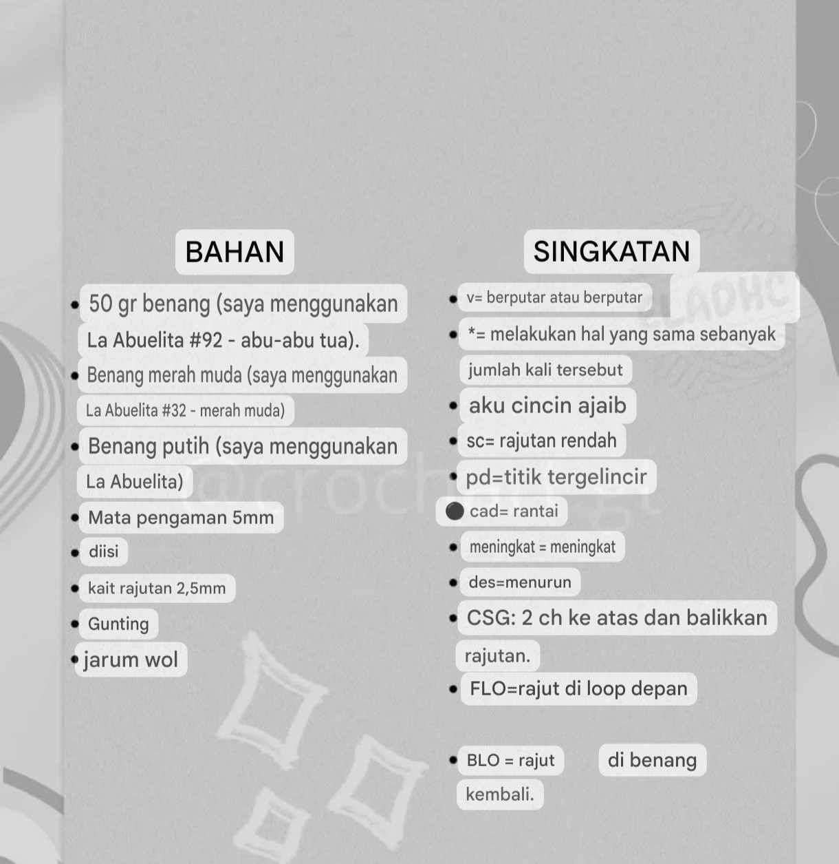 Hướng dẫn móc len chuột chụm cửa màu xám