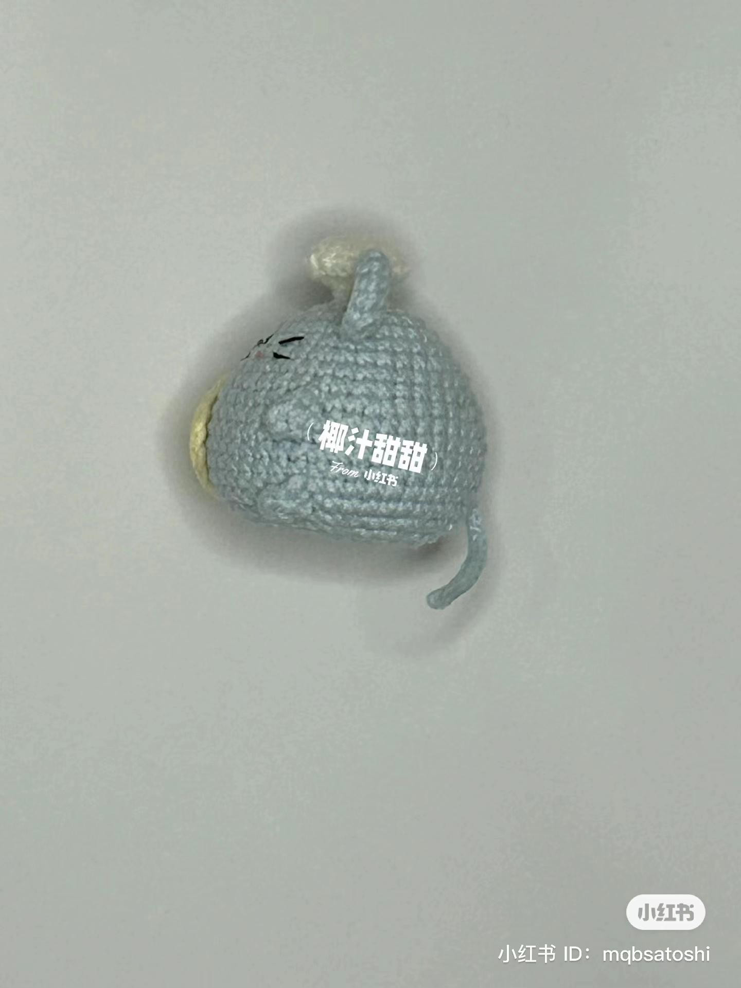 Hướng dẫn móc len chuột xanh nhạt ăn phomai, chart tiếng Việt chi tiết từng phần