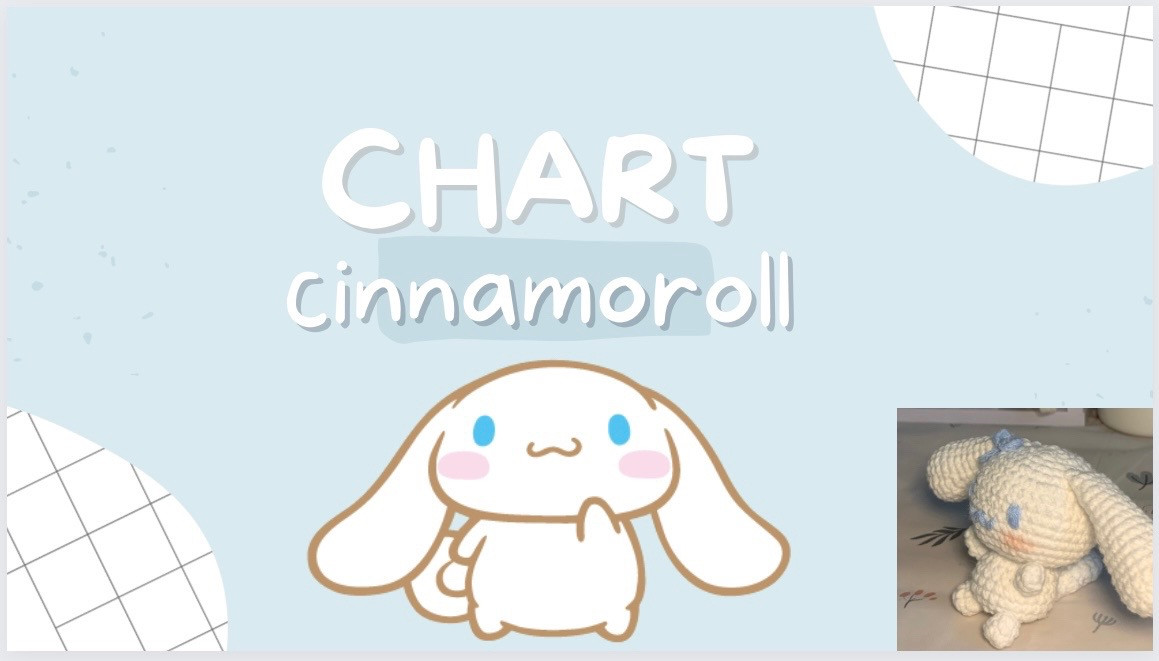 Hướng dẫn móc len Cinnamoroll trắng xanh dễ thương