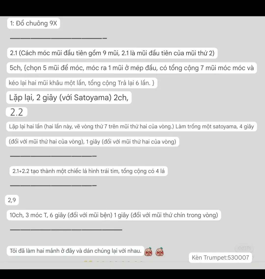 Hướng dẫn móc len cỏ 4 lá may mắn màu xanh