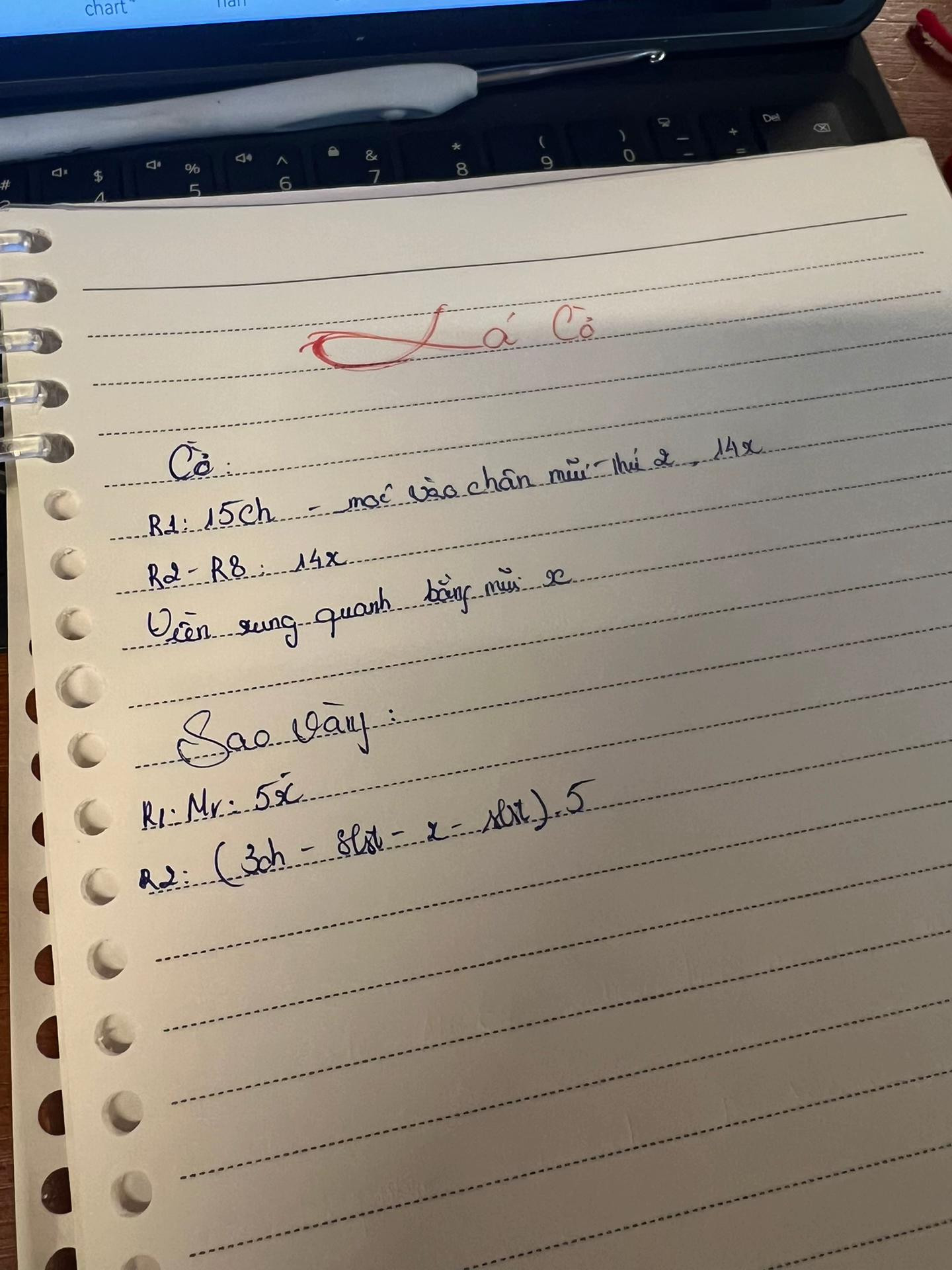 Hướng dẫn móc len Cờ Tổ quốc Việt Nam: Lá cờ và Sao vàng