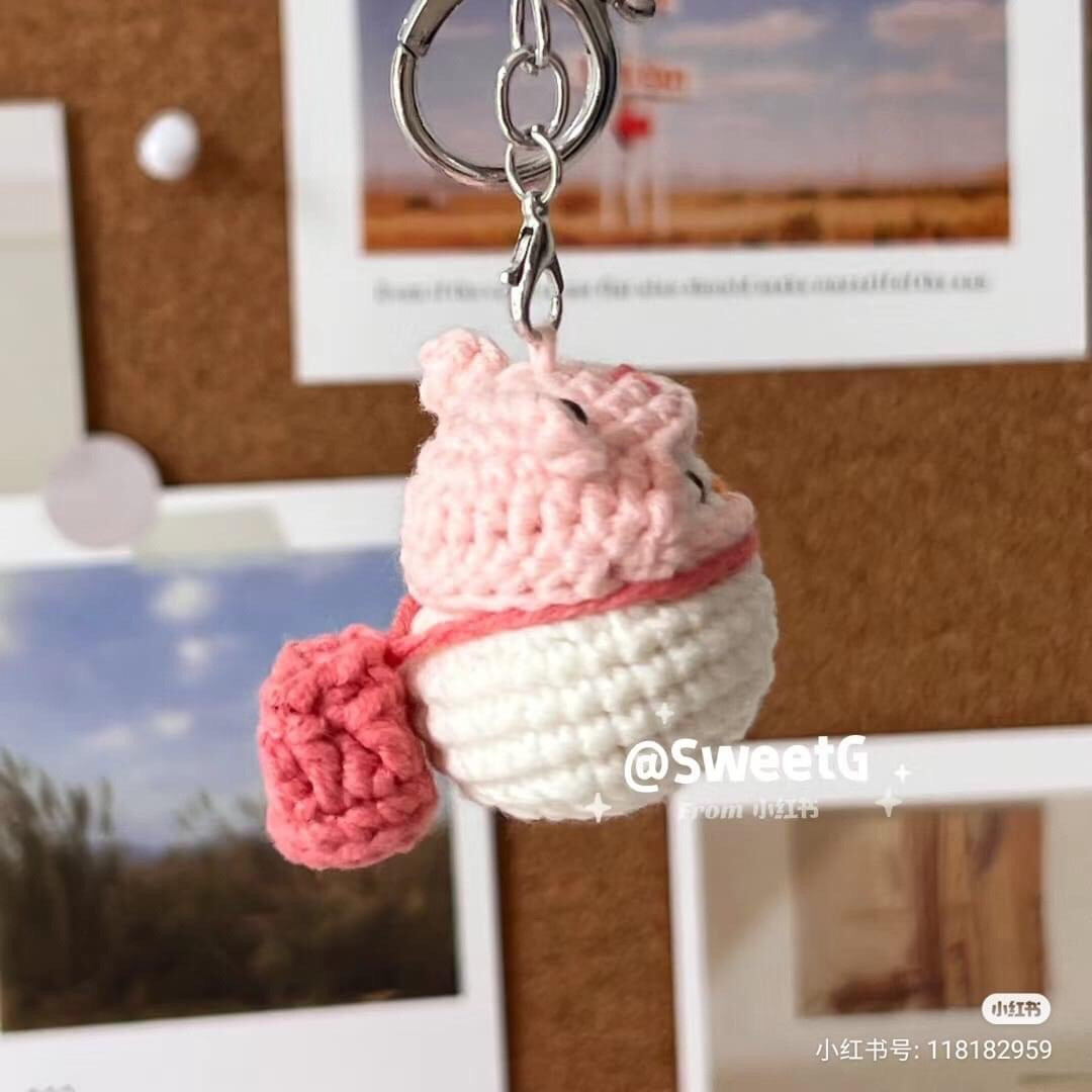 Hướng dẫn móc len con cá và mèo đội mũ cà chua