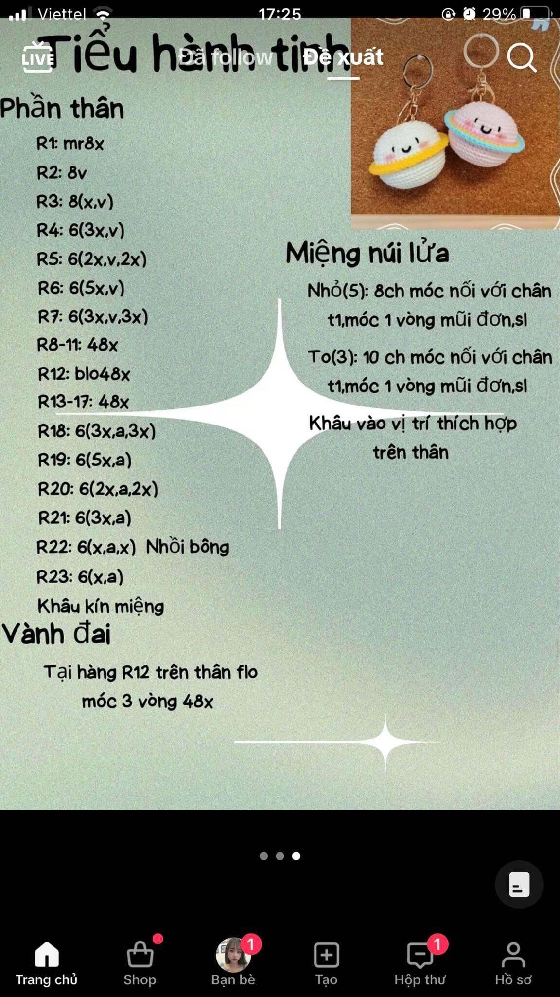 Hướng dẫn móc len con cá và mèo đội mũ cà chua