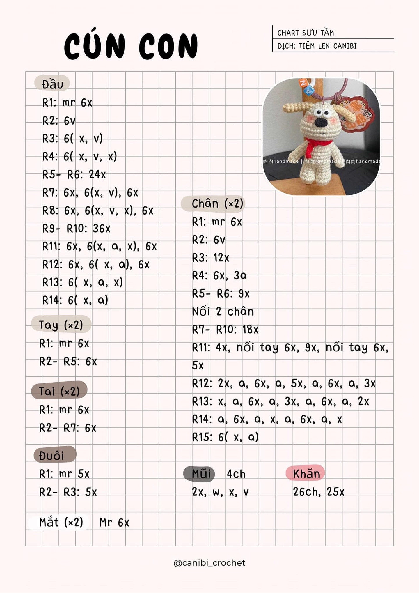 Hướng dẫn móc len con cá và mèo đội mũ cà chua