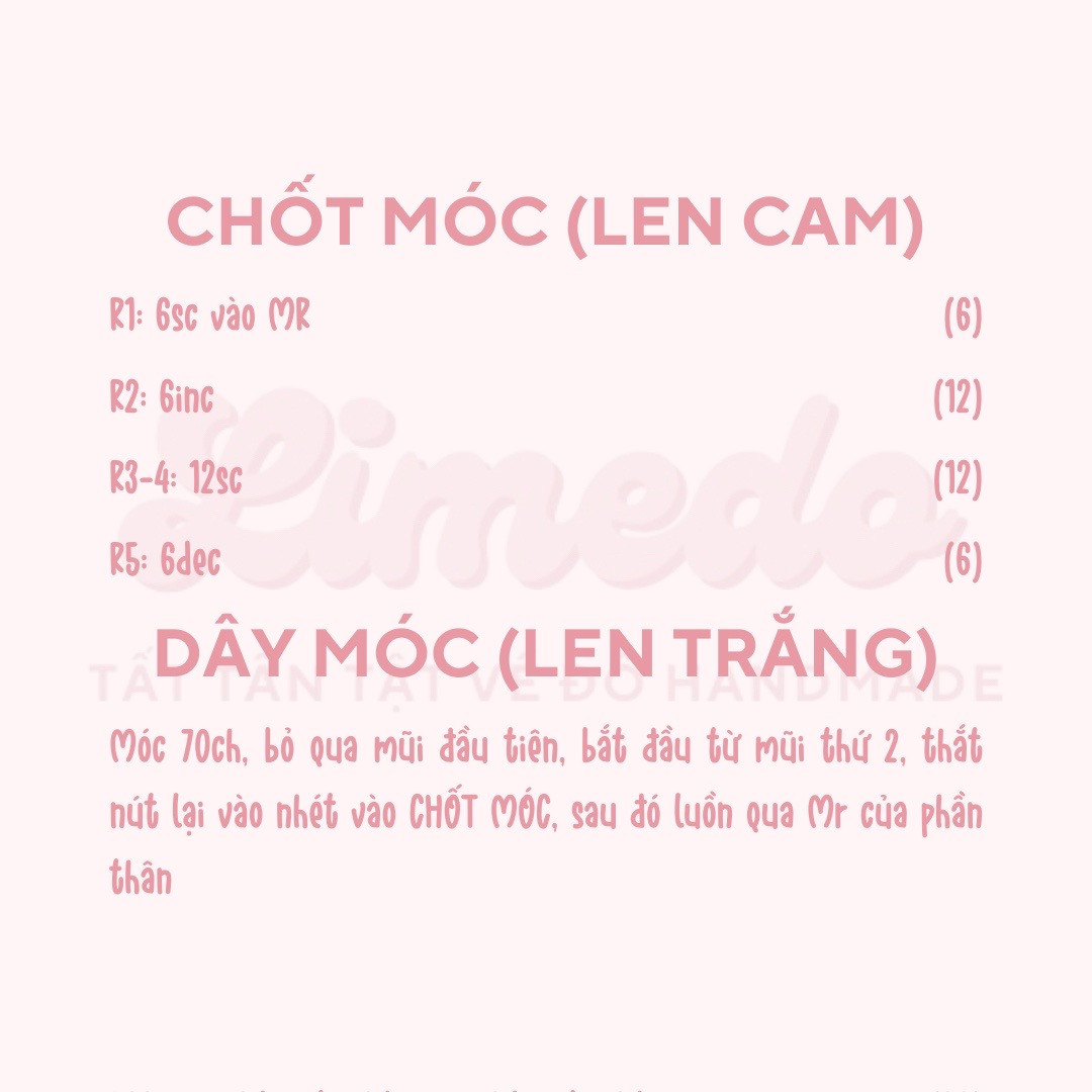 Hướng dẫn móc len con ma Halloween màu cam dễ thương