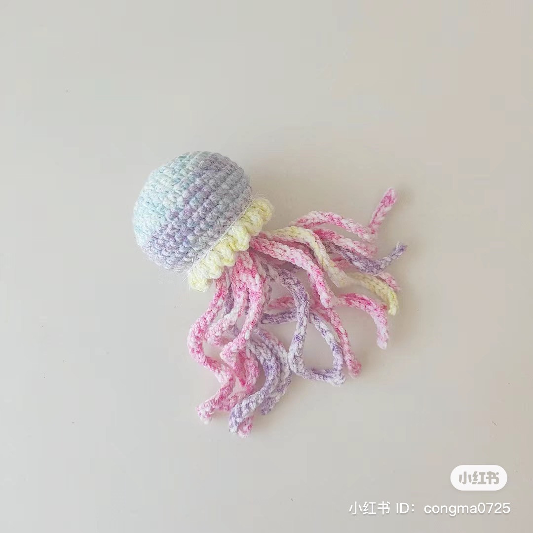 Hướng dẫn móc len con sứa pastel với chart tiếng Việt chi tiết