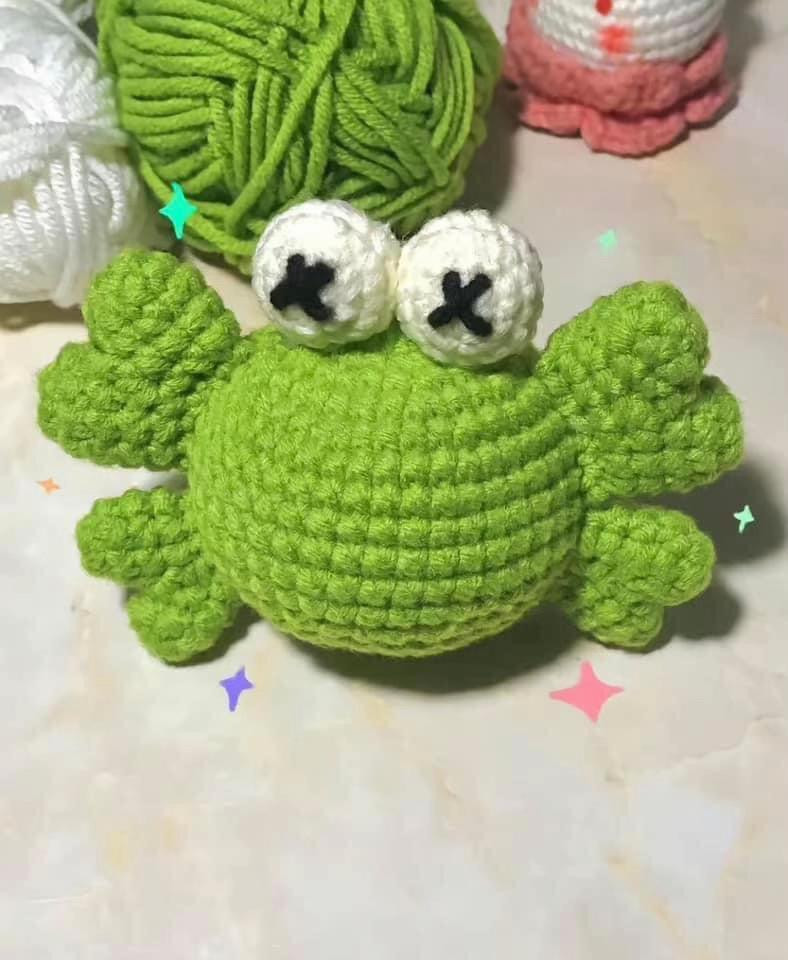 Hướng dẫn móc len Cua Cute - Chart chi tiết từng phần