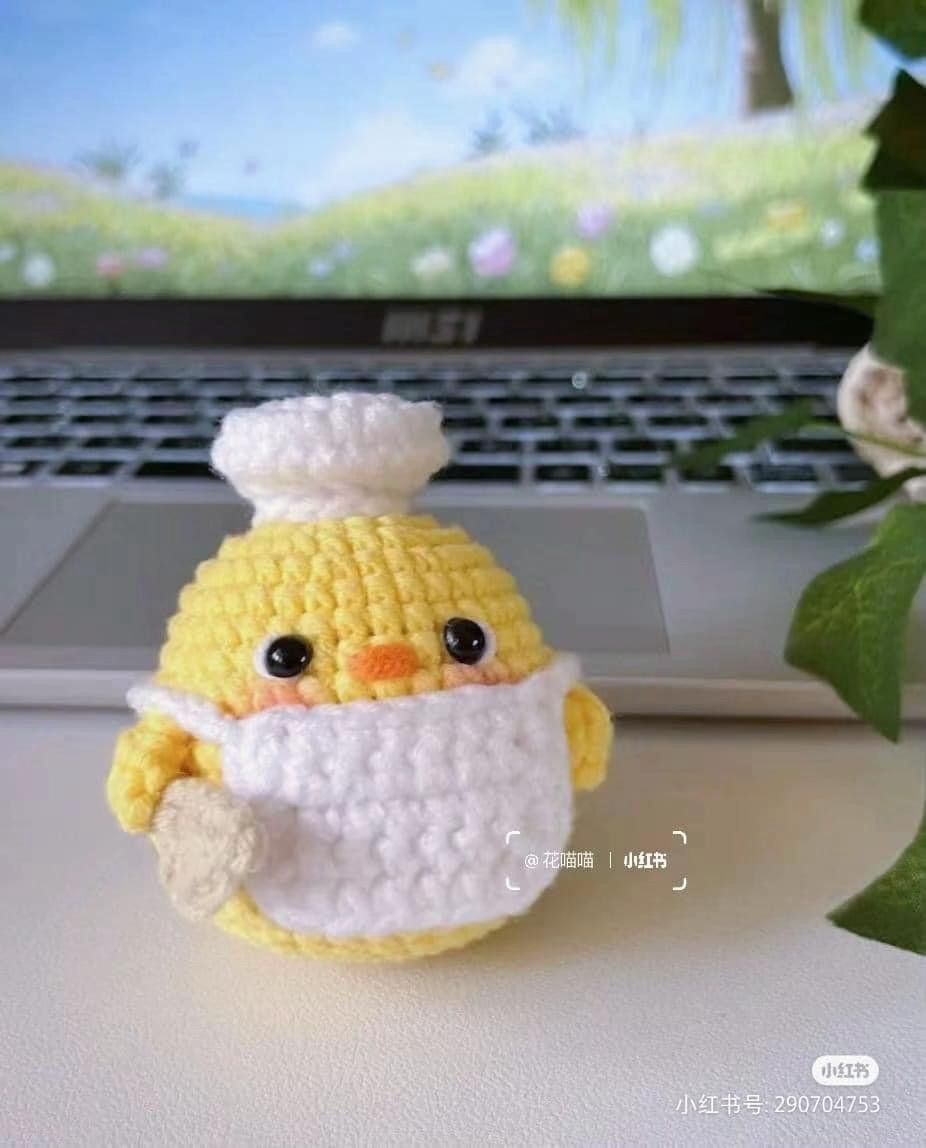 Hướng dẫn móc len Cua Cute - Chart chi tiết từng phần