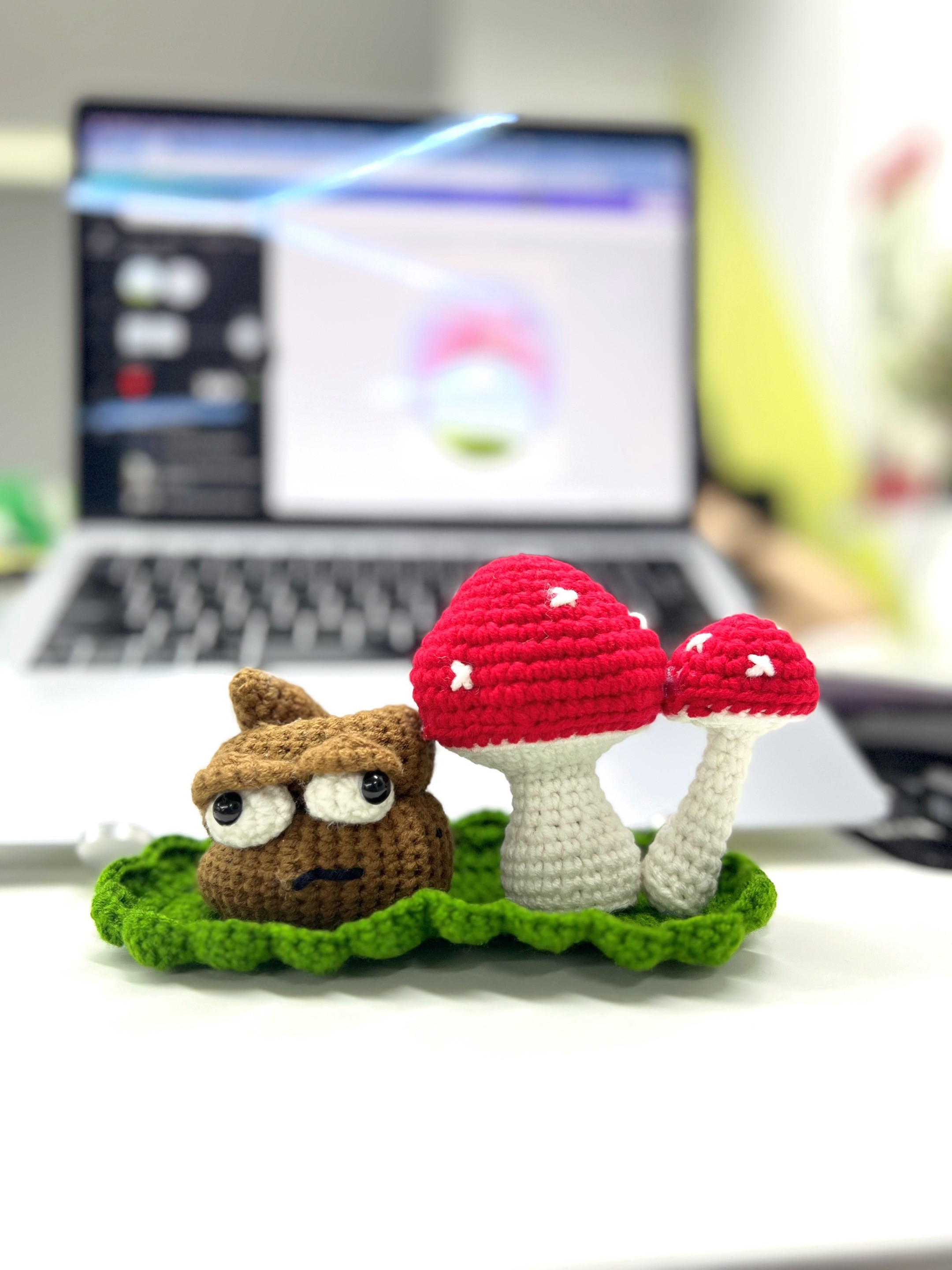 Hướng dẫn móc len Cục Cứt và Nấm độc đỏ trắng