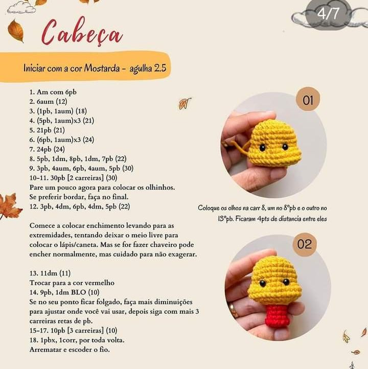 Hướng dẫn móc len đầu gấu Pooh làm nơ bút