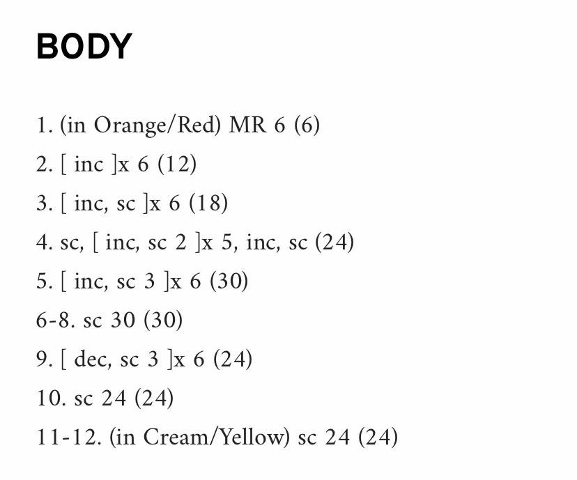 Hướng dẫn móc len Flareon Pokemon màu cam đỏ chi tiết