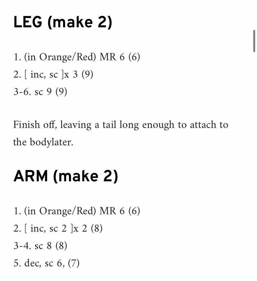 Hướng dẫn móc len Flareon Pokemon màu cam đỏ chi tiết