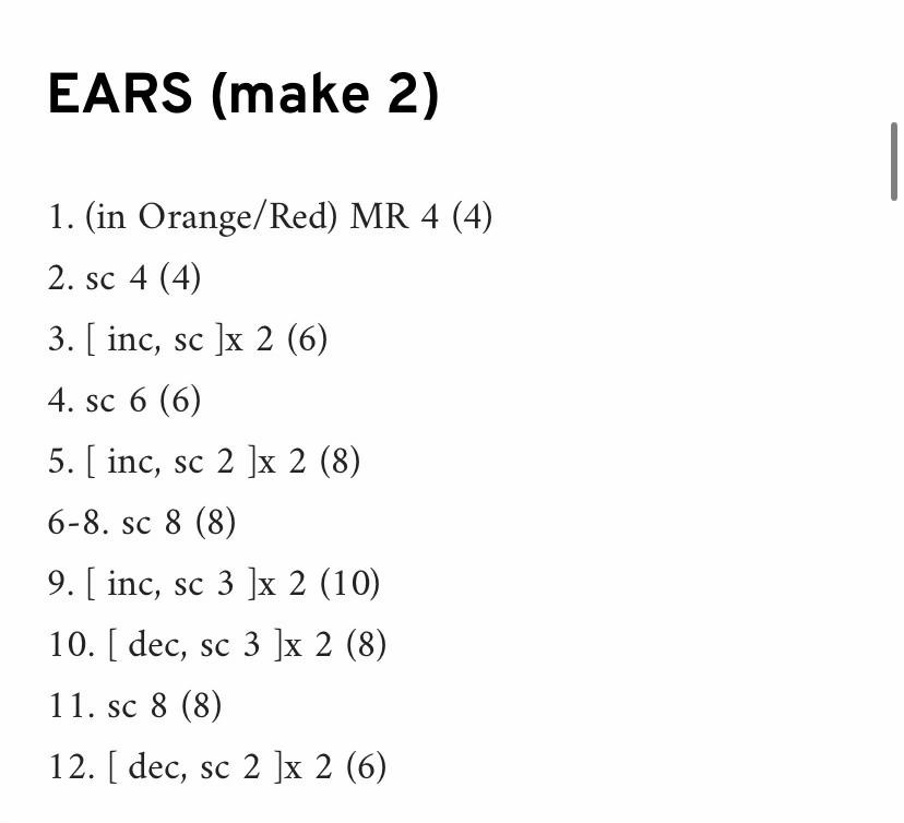 Hướng dẫn móc len Flareon Pokemon màu cam đỏ chi tiết