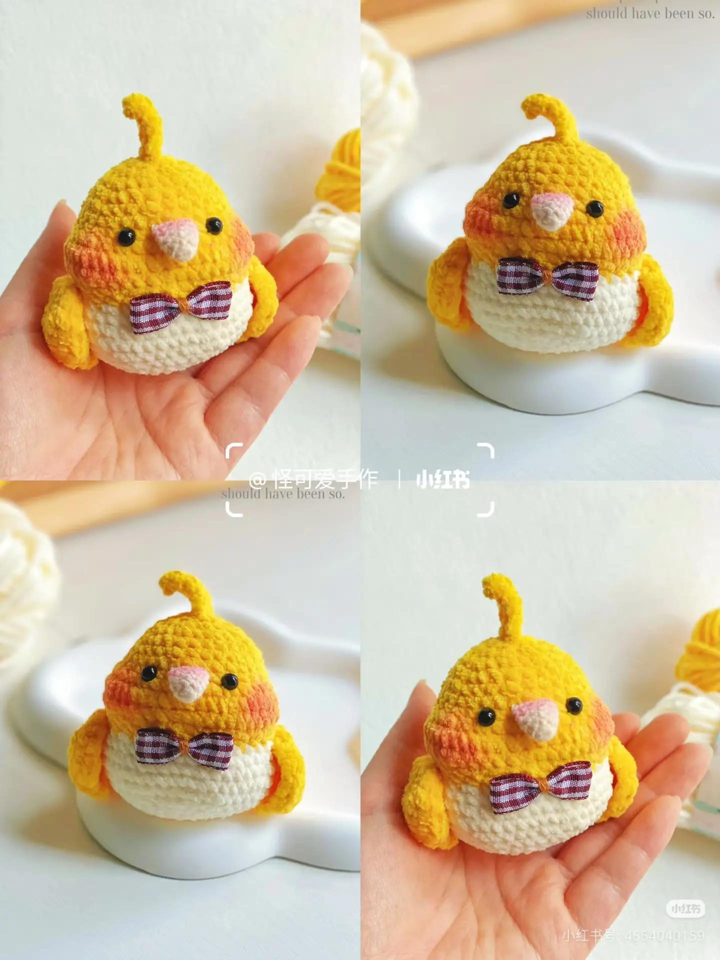 Hướng dẫn móc len Gà con màu vàng dễ thương