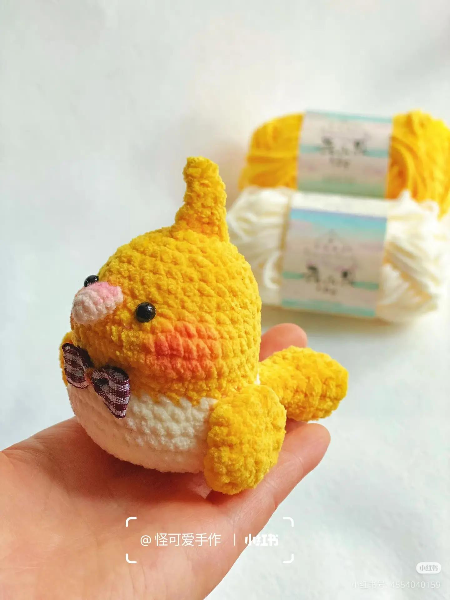 Hướng dẫn móc len Gà con màu vàng dễ thương