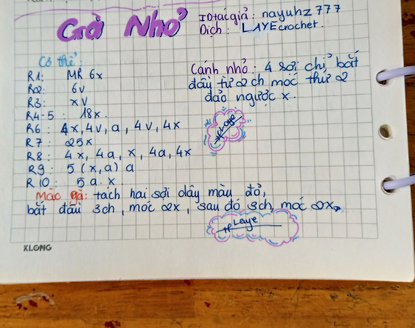 Hướng dẫn móc len Gà Nhỏ dễ thương màu vàng